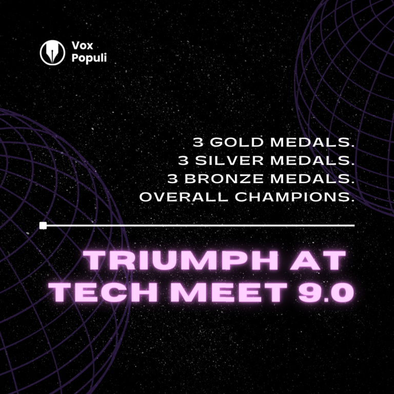 Triumph at Tech Meet 9.0