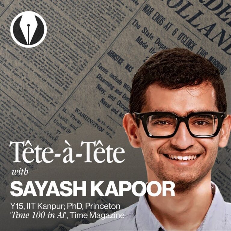 Tête-à-Tête With Sayash Kapoor