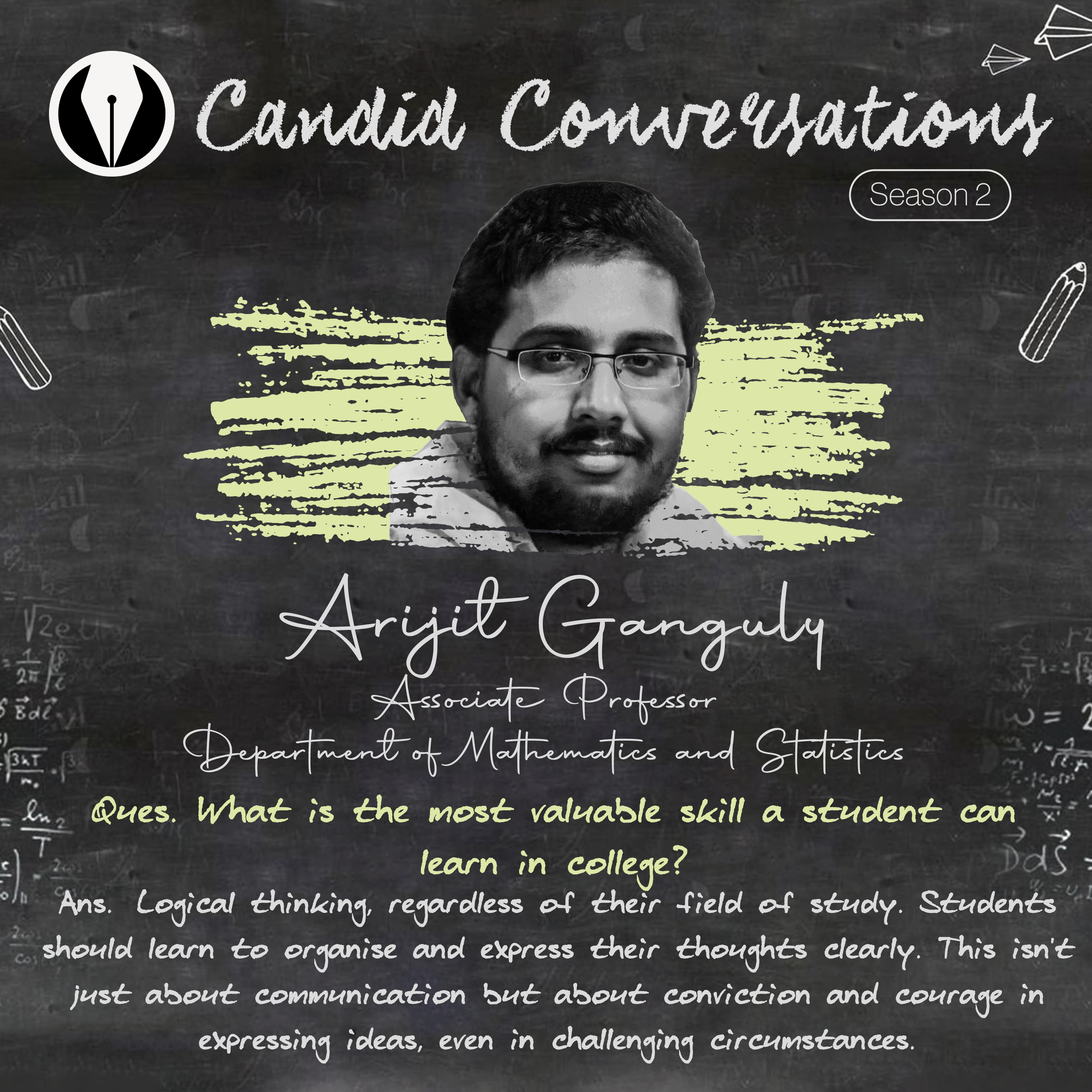 Candid Conversations Season 2: Interview with Arijit Ganguly