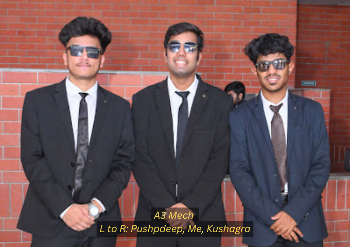 A3 Mech L to R Pushpdeep, Me, Kushagra