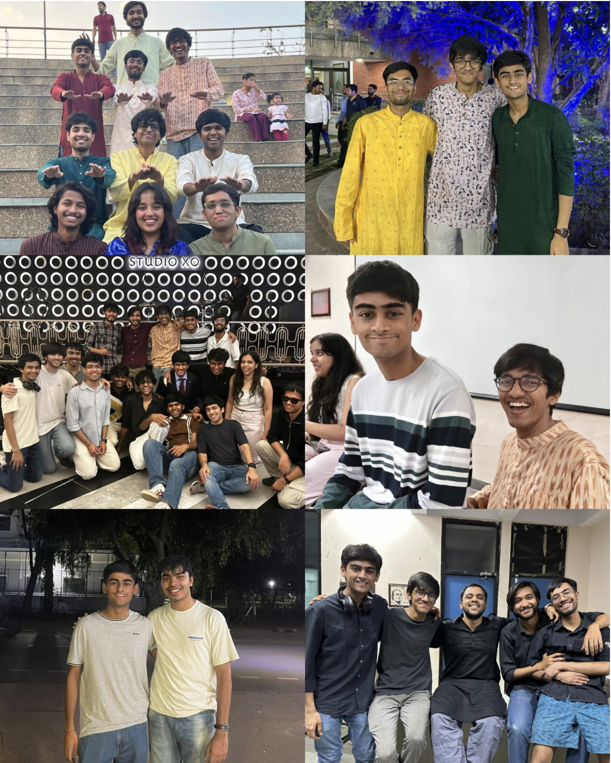 Quiz Club 2.0 (clockwise from top left): Coordie family tree, PSG, Me and Padhi in our element, goated ex-coordies, My Brother… Nikhil :p, best core team ever